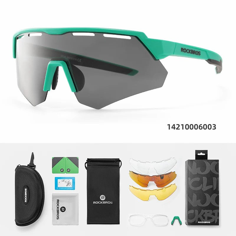ROCKBROS SP246 Cycling Glasses Outdoor Windproof Eyeglasses Eye Protection Goggles, 4 Lens ROCKBROS SP246 Cycling Glasses Outdoor Windproof Eyeglasses Eye Protection Goggles, 4 Lens